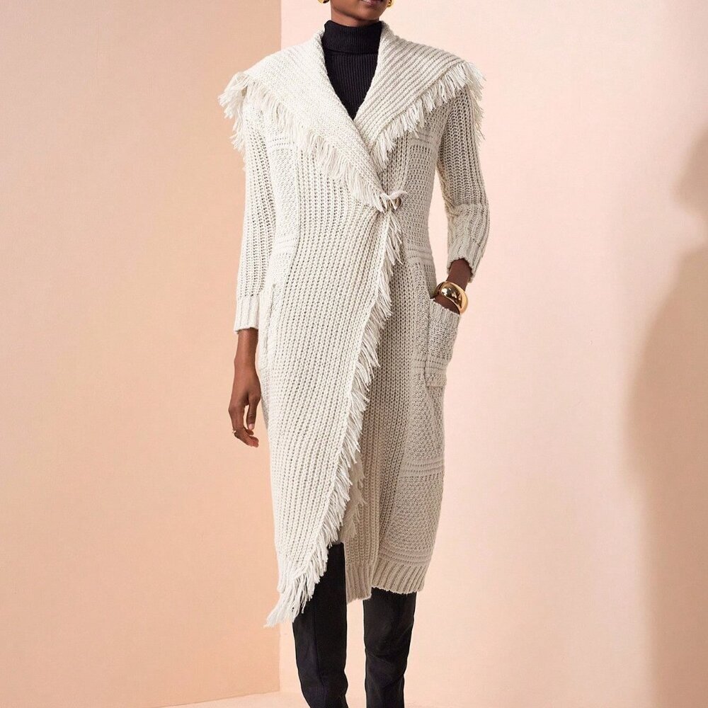 Apricot Casual Women's Elegant Sweater Cardigan